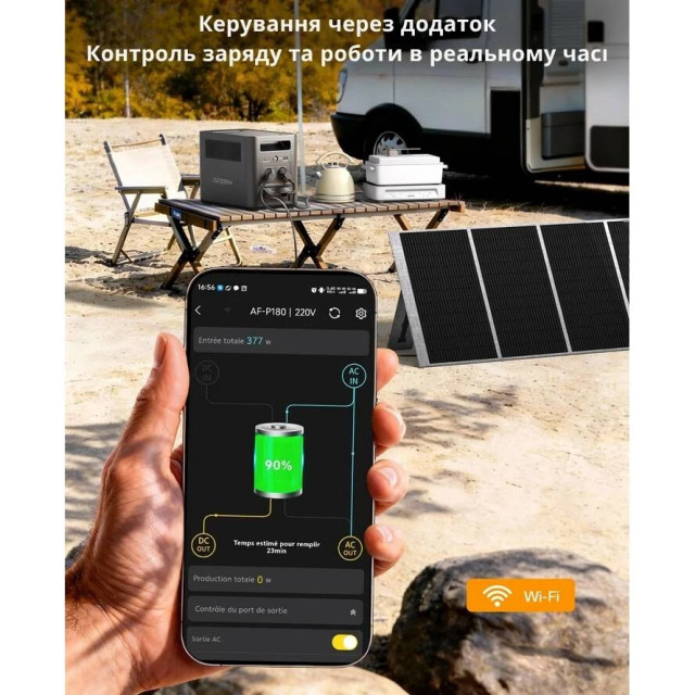 Зарядна станція AFERIY AF-P180 — портативний резерв 1024 Вт·год / 1800 Вт для дому, ПК та техніки
