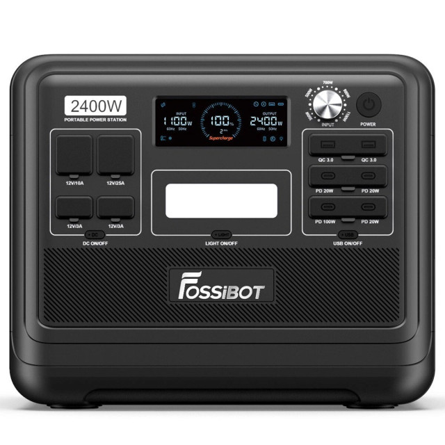 Купити зарядну станцію FOSSiBOT F2400 (2048 Вт·год / 2400 Вт) — LiFePO4, чистий синус 2.4 кВт, надшвидкий ДБЖ <10мс Купити зарядну станцію FOSSiBOT F2400 (2048 Вт·год / 2400 Вт) — LiFePO4, чистий синус 2.4 кВт, надшвидкий ДБЖ <10мс
