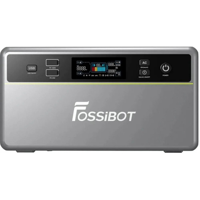 Зарядна станція Fossibot FBP1200W+Battery — автономний резерв 3.9 кВт·год для дому, котла та ПК Зарядна станція Fossibot FBP1200W+Battery — автономний резерв 3.9 кВт·год для дому, котла та ПК