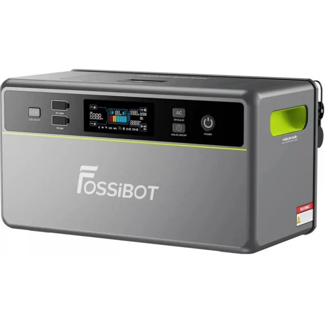 Зарядна станція Fossibot FBP1200W+Battery — автономний резерв 3.9 кВт·год для дому, котла та ПК Зарядна станція Fossibot FBP1200W+Battery — автономний резерв 3.9 кВт·год для дому, котла та ПК