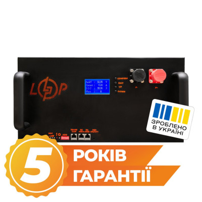 Акумулятор LogicPower LP LiFePO4 25,6V - 280 Ah (7168Wh) (BMS 200A/100А) LCD метал Smart RM RS485/CAN Акумулятор LogicPower LP LiFePO4 25,6V - 280 Ah (7168Wh) (BMS 200A/100А) LCD метал Smart RM RS485/CAN