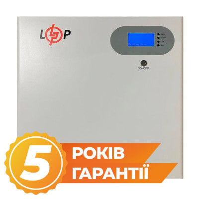 Акумулятор LogicPower LP LiFePO4 51,2V - 100 Ah 5120Wh (Smart BMS 100A) з LCD WAB RS485/CAN Акумулятор LogicPower LP LiFePO4 51,2V - 100 Ah 5120Wh (Smart BMS 100A) з LCD WAB RS485/CAN