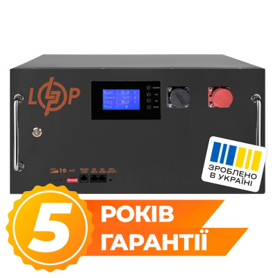 Акумулятор LogicPower LP LiFePO4 51,2V - 230 Ah (11776Wh) (BMS SP 200A/100А) RM RS485/CAN LCD BL Акумулятор LogicPower LP LiFePO4 51,2V - 230 Ah (11776Wh) (BMS SP 200A/100А) RM RS485/CAN LCD BL