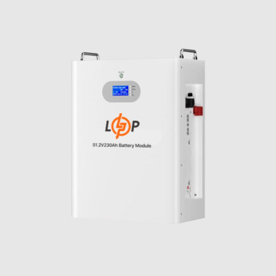 Акумулятор LogicPower LP LiFePO4 51,2V - 230 Ah (11776Wh) (Smart BMS 200A) с LCD AB RS485/CAN Акумулятор LogicPower LP LiFePO4 51,2V - 230 Ah (11776Wh) (Smart BMS 200A) с LCD AB RS485/CAN