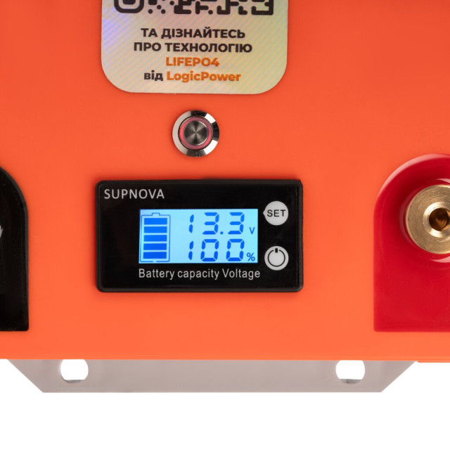 Акумулятор LogicPower LP LiFePO4 25,6V - 160 Ah (4096Wh) (BMS 200A/100А) пластик LCD Smart BT