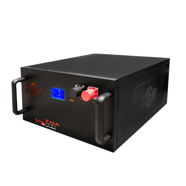 Акумулятор LogicPower LP LiFePO4 25,6V - 280 Ah (7168Wh) (BMS 200A/100А) LCD метал Smart RM RS485/CAN