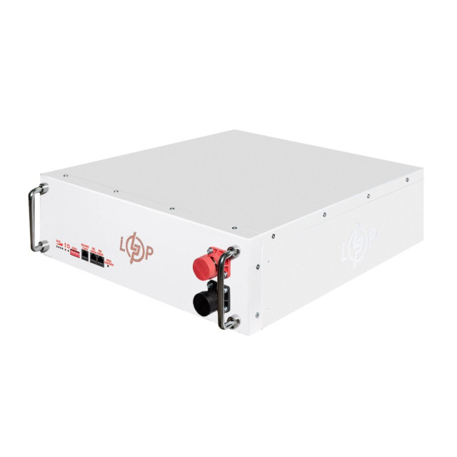 Акумулятор LogicPower LP LiFePO4 51,2V - 100 Ah (5120Wh) (BMS SP 100A/50А) RM RS485/CAN LCD WH