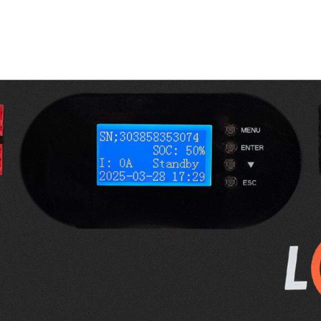 Акумулятор LogicPower LP LiFePO4 51,2V - 120 Ah 6000Wh (Smart BMS 100A) с LCD RM AB RS485/CAN
