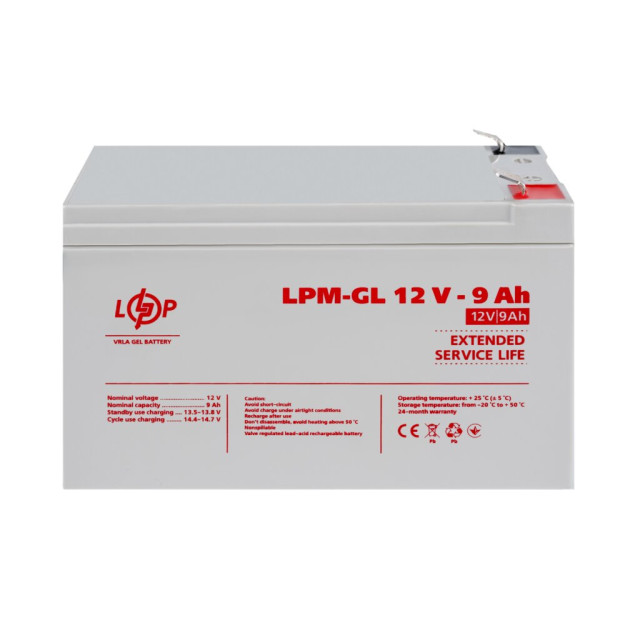 Гелевый аккумулятор LogicPower LPM-GL 12V - 9 Ah Гелевый аккумулятор LogicPower LPM-GL 12V - 9 Ah