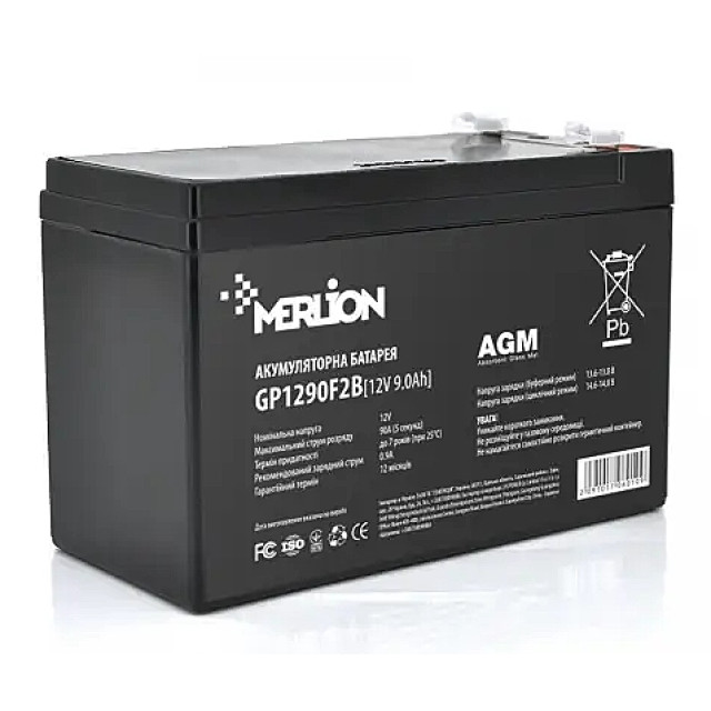 Аккумулятор AGM Merlion GP1290F2 12V - 9 Ah