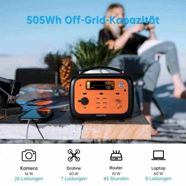 Купити зарядну станцію OUKITEL P501E (505 Вт·год / 500 Вт) — ультралегка NCM батарея, чистий синус 500 Вт, 9 портів Купити зарядну станцію OUKITEL P501E (505 Вт·год / 500 Вт) — ультралегка NCM батарея, чистий синус 500 Вт, 9 портів