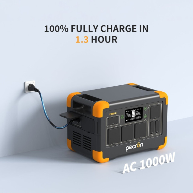 Купити зарядну станцію Pecron E1000LFP (1024 Вт·год / 1800 Вт) — LiFePO4, чистий синус 1.8 кВт, режим ДБЖ Купити зарядну станцію Pecron E1000LFP (1024 Вт·год / 1800 Вт) — LiFePO4, чистий синус 1.8 кВт, режим ДБЖ