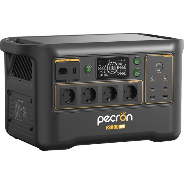 Купити зарядну станцію Pecron F3000LFP (3072 Вт·год / 3600 Вт) — флагманський LiFePO4, чистий синус 3.6 кВт, UPS