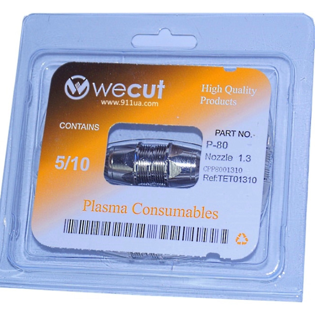 Сопло для плазмотрона WeCut P-80 1.3 x 60A