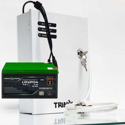 Бесперебойник для роутера 24000 mAh (76Wh) Trinix в металлическом корпусе, быстрая зарядка < 3 ч Бесперебойник для роутера 24000 mAh (76Wh) Trinix в металлическом корпусе, быстрая зарядка < 3 ч