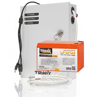 Бесперебойник 128Wh Trinix 40000 mAh для роутера (36W, Металл, LiFePO4)